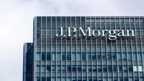 Getty Images JP Morgan offices in Canary Wharf, London