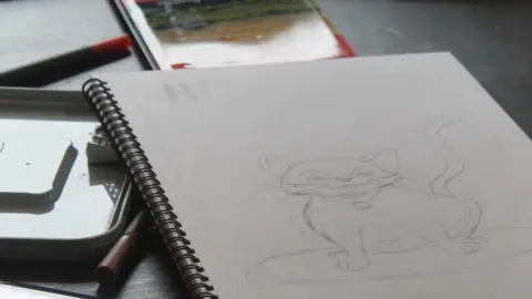 Youth Art Connect Drawing of a cat