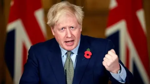 Reuters Boris Johnson at Monday's press conference