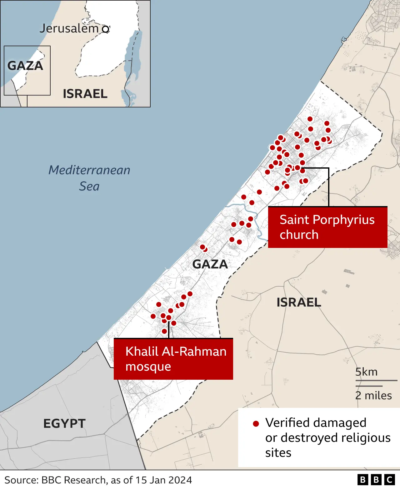 Israel-Gaza war: Counting the destruction of religious sites