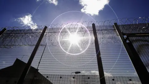 Getty Images Prison with barbed wire around it