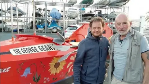 Graham Walters Graham Walters and another rower with the George Geary in Gran Canaria