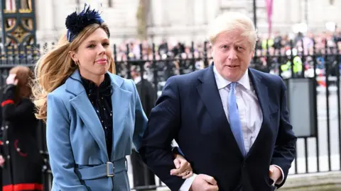 Getty Images Prime Minister Boris Johnson and his wife Carrie Johnson