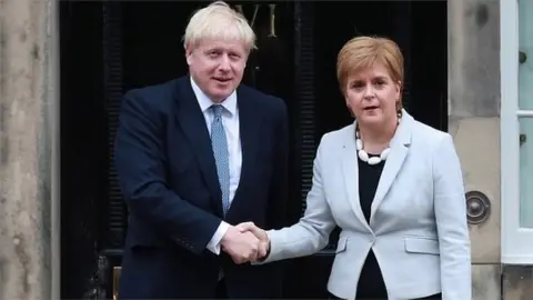 EPA Boris Johnson and Nicola Sturgeon