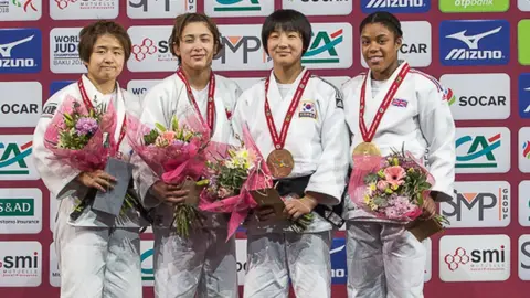 Nekoda Smythe-Davis won bronze at the Paris Grand Slam
