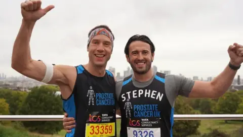 Prostate Ross Burbeary (left) and Steve Gilpin (left)