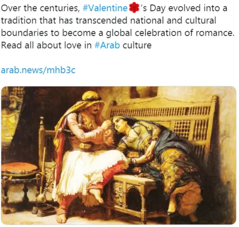 @arabnews/Twitter Arab News promotes Arabic love poetry for Valentine's Day