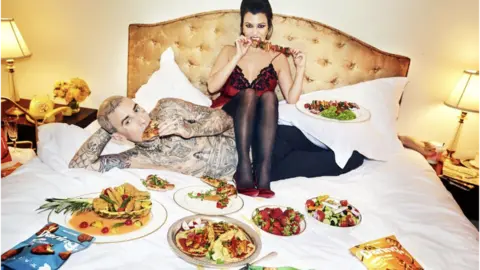 Ellen Von Unwerth Kourtney Kardashian and Travis Barker posted photos to their millions of followers