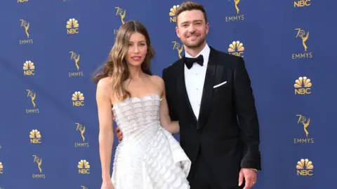 Getty Images Jessica Biel with Justin Timberlake