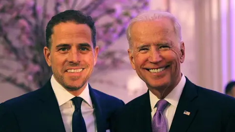 Getty Images Joe and Hunter Biden