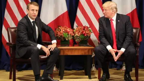 Getty Images Macron and Trump