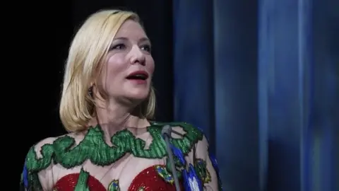 EPA Cate Blanchett speaks at the Venice Film Festival. Photo: 12 September 2020