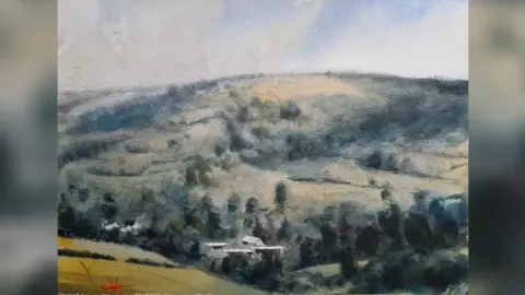 Max Panks Painting of landscape