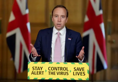 Reuters Britain"s Health Secretary Matt Hancock holds the daily coronavirus disease news conference at 10 Downing Street in London, Britain May 21, 2020