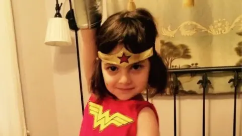 Gabrielle Domingues Rosie, 5, as Wonder Woman