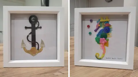 Norfolk Beach Cleans beach art