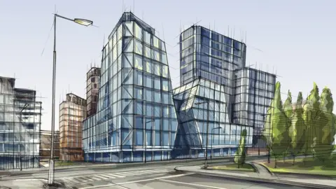 Getty Images drawings of buildings