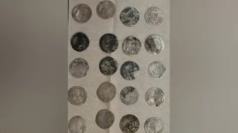 West Mercia Police Historic coins from a treasure hoard