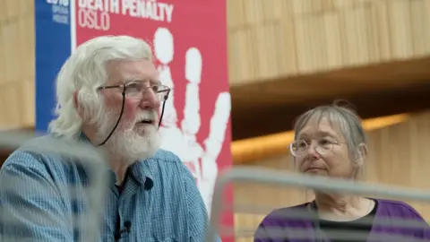 AFP Peter Pringle and Sunny Jacobs have been around the world campaigning against the death penalty