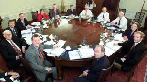 Getty Images Northern Ireland's cabinet in 2000