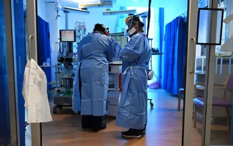 Getty Images ICU at Papworth Hospital in Cambridge, 2020