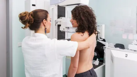 Getty Images woman going for a mammogram