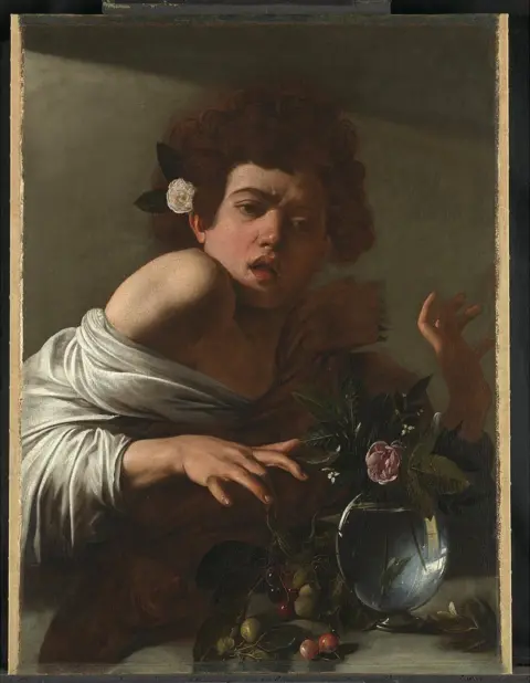 The National Gallery  Boy Bitten by a Lizard by Caravaggio