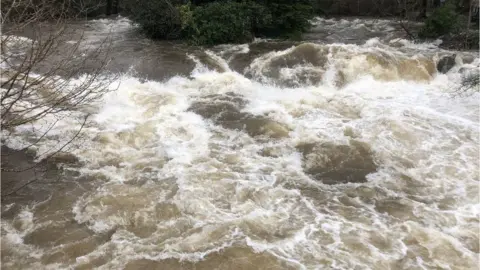 Rushing water at Betws-y-Coed