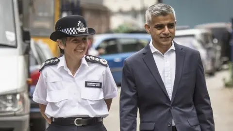 PA Cressida Dick and Sadiq Khan