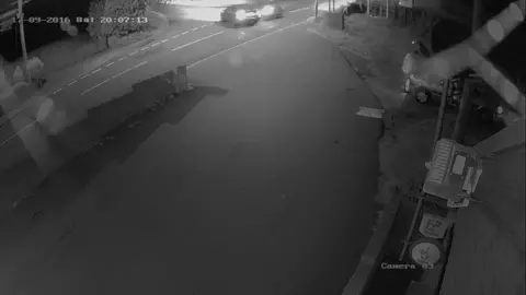 Car collides with motorbike