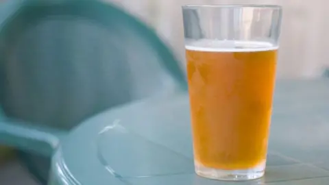 Getty Images Plastic beer glass