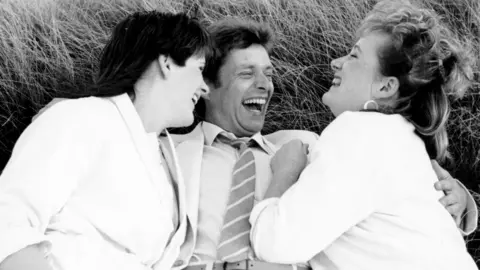 Getty Images Siobhan Finneran, George Costigan and Michelle Holmes in Rita, Sue and Bob Too
