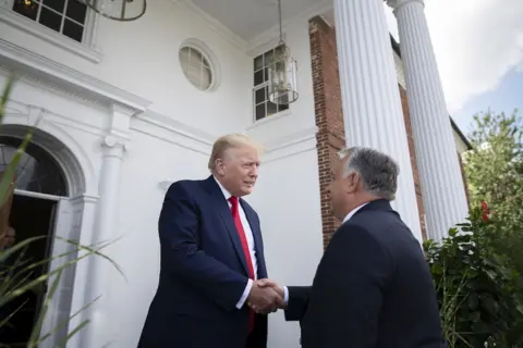 European Photopress Agency Trump and Orban in Bedminster