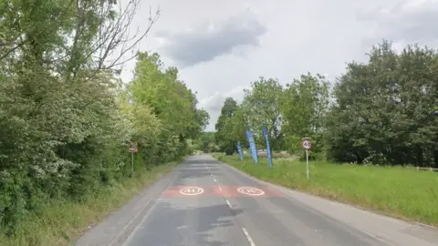 A road with trees on either side