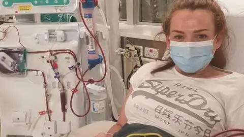 Ann Gath Ann having dialysis