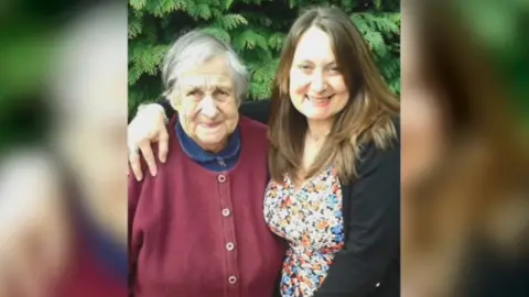 Family photo Lucy Wheatley with her mum Sheila Coley