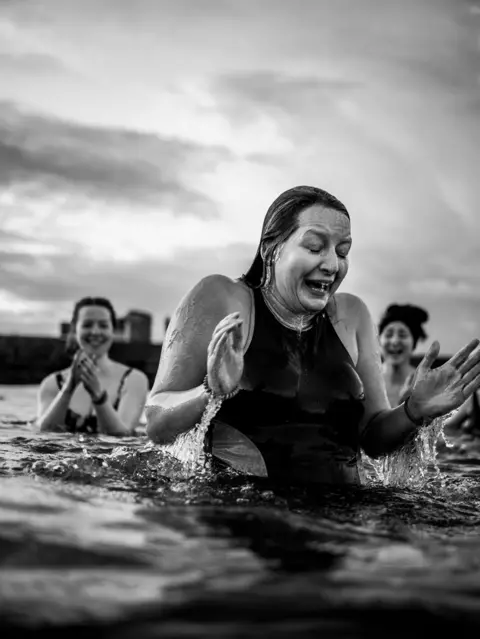 Leszek Stelmachowski Swimming in cold water