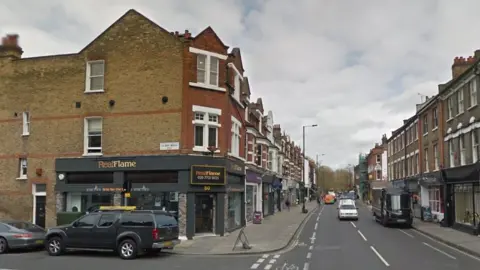 Google Junction where New King's Road meets Guion Road