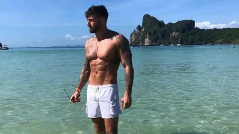 Connor Humpage Connor on the beach on holiday