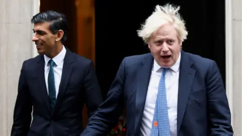 Reuters Rishi Sunak and Boris Johnson in Downing Street