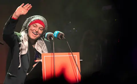 Getty Images Sinead O'Connor receives the Classic Irish Album award for I Do Not Want What I Haven't Got at the RTÉ Choice Music Prize at Vicar Street on 9 March 2023 in Dublin, Ireland