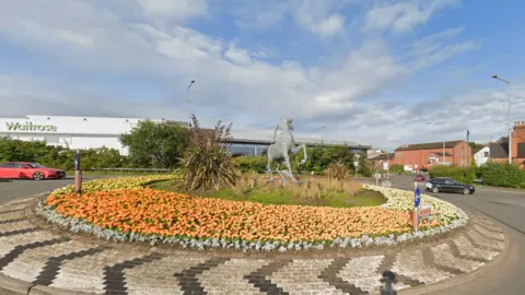 Google The Bridge Street roundabout in Uttoxeter