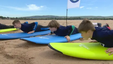 Surf therapy on Belhaven beach