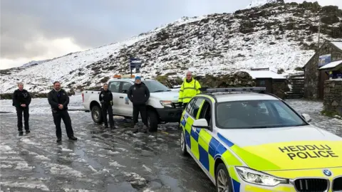 North Wales Police Police car