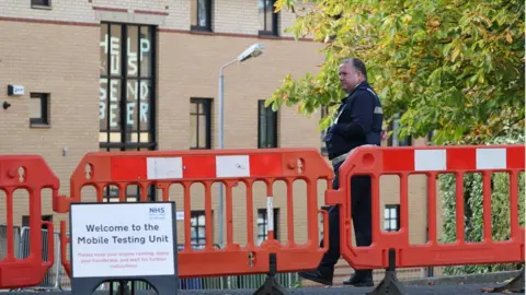 PA Media testing site at halls