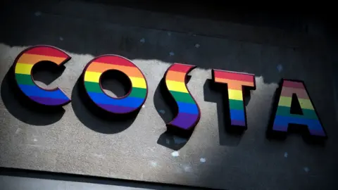 Getty Images Costa rainbow logo