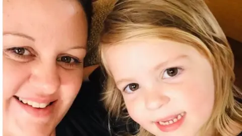 Kimberley Roberts and daughter Ivy