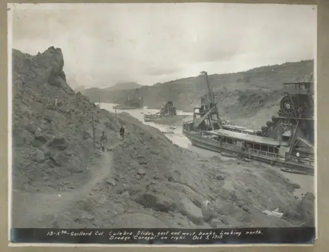 USMA LIBRARY The Corozal (on right) in the Culebra Cut on Panama Canal in 1915