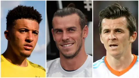 Getty Images Jadon Sancho, Gareth Bale and Joey Barton