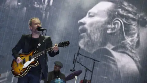 AFP/Getty Thom Yorke took to the stage